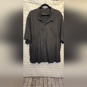 Tommy Bahama Charcoal Button-Down Shirt